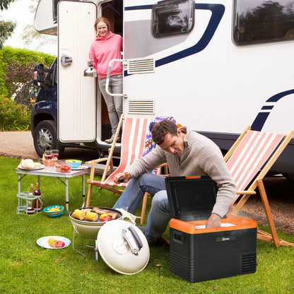 Draagbare Koelkast – Elektrische Koelbox – Mobiele Koelkast – Auto Koelkast – 40 Liter – Compressor Met Vriesfunctie – 12V En 24V Aansluiting - QUORE