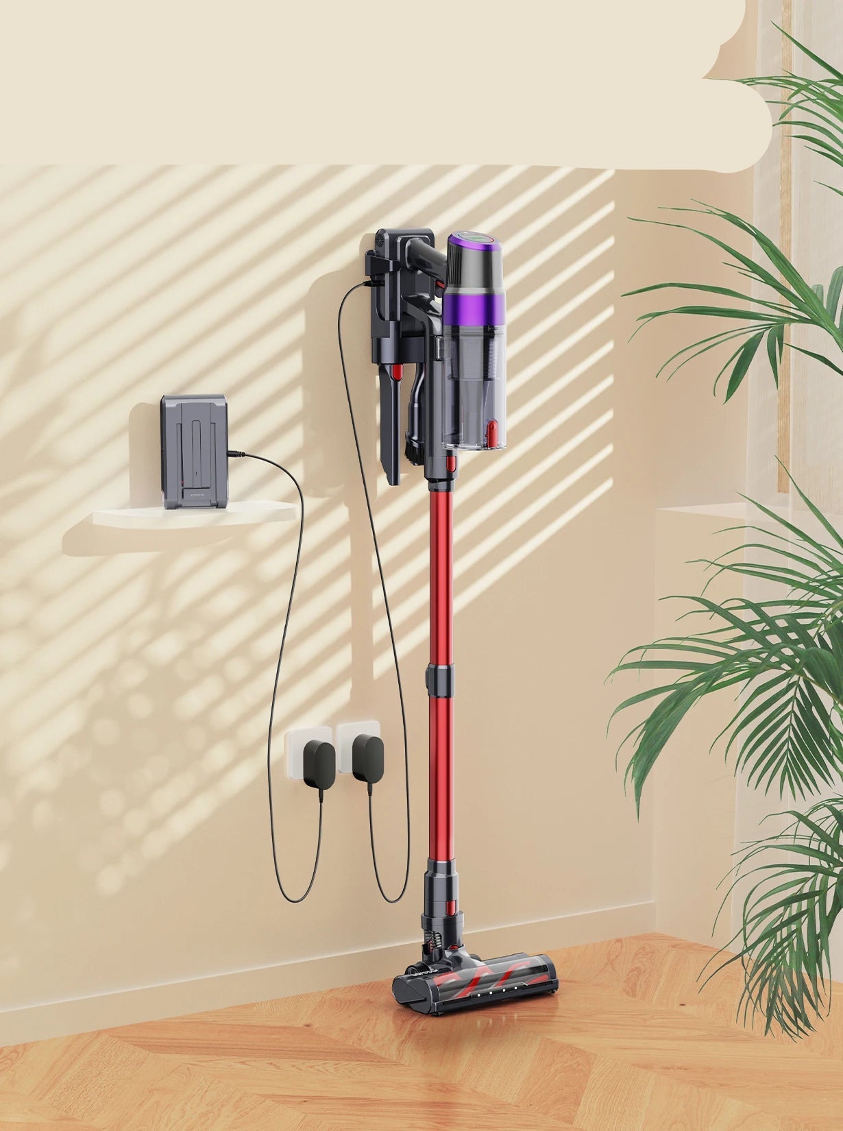 Steelstofzuiger - Stofzuiger - Draadloze - Vacuum Cleaner - 500W - 48000PA Kracht - Met Verwijderbare Accu – Brushless Motor – Voor Auto & Huis – EU Plug - QUORE