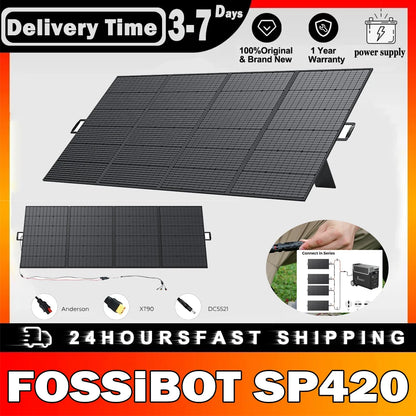 Zonnepaneel – Zonne-energie – Zonnepanelen – Campingpaneel – Mobiel Zonnepaneel – 420W Vermogen – IP67 Waterdicht