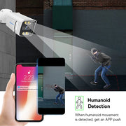 Beveiligingscamerasysteem - met 8 CH POE HD NVR - 5 Megapixels - 4 camera's - QUORE