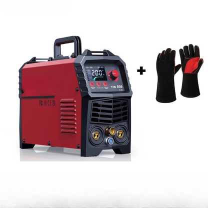 Lasmachine – TIG Lasser – MMA Lasser – 2-In-1 Lasser – Inverter Lasapparaat – 200 Ampère – Instelbare Gasnablasting - Met Lashandschoenen