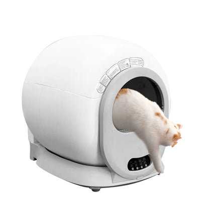 Automatische Kattenbak – Slimme Kattenbak – Zelfreinigende Kattenbak – Automatische Kattenbak Met App – Hygiënische Kattenbak – Compact Ontwerp – Geschikt Voor Diverse Kattenbakvullingen