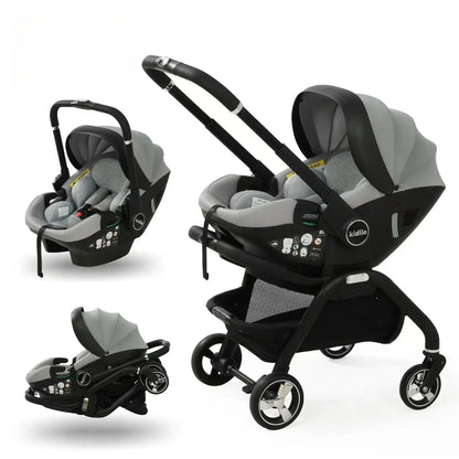 Portable 3-in-1 Baby Stroller Newborn Baby Sleeping Basket Multi-function Child Car Seat Luxury Baby Carriage Foldable