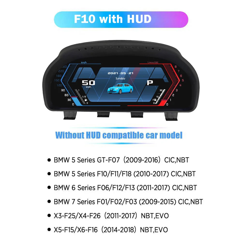 Digitaal Dashboard – Virtueel Cockpitpaneel – Instrumentenpaneel – LCD Display – Auto Meter – 12,3 Inch LED Scherm – Plug & Play Installatie – Hoge Resolutie 1920x720