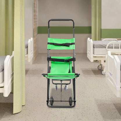 Opvouwbare Trapstoel – Noodtrapstoel – Evacuatiestoel – Transportstoel – Rolstoel Trap – Lichtgewicht Aluminium – Draagvermogen 159 kg - Zwart & Grijs