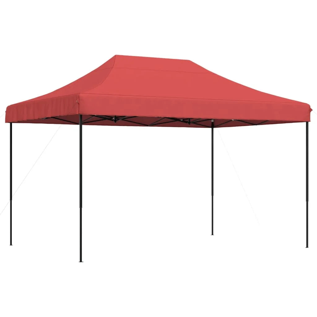 Opvouwbare Partytent – Tuinpaviljoen – Partytent – Tuientent – Feesttent – Kampeertent – Beschuttende Tent – 410x279x315 Cm – Waterdicht Oxford Polyester – Stalen Frame - Rood