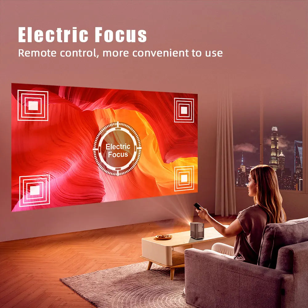 Mini beamer - Projector - Smartphone - Bluetooth - Sets - Beamers - Projectieschermen - Beamerscherm - QUORE
