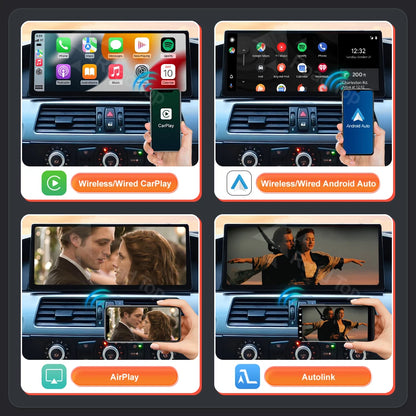 12,3 Inch Multimediascherm – Auto Infotainmentscherm – Navigatiescherm – Touchscreen Display – Multimedia Display – Draadloos CarPlay – Android Auto Ondersteuning