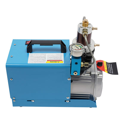 Luchtcompressor – Compressor – Luchtpomp - Airpress Compressor - Elektrische Compressor – Oppompen – Industrieel – 2800 RPM - 1800 W Motor – 40 Mpa Max Druk-  220V - Blauw - QUORE