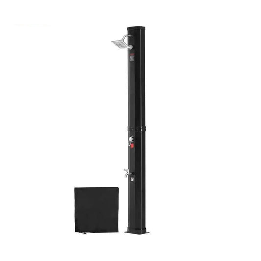 Buitendouche - Tuindouche - Zonne Buitendouche - Zonneboiler Buitendouche - Douche Kit met Hoofd en Voetkraan Dubbele Gesp - Buiten Achtertuin Zwembad Strand Spa - 35L - QUORE