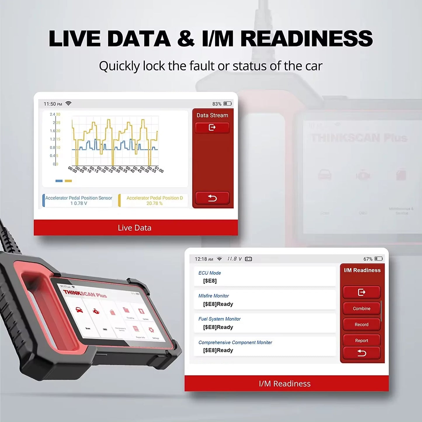 OBD2 Diagnosetool – Auto Scanner – Foutcode Lezer – Diagnose Scanner – ABS Airbag Reset – 5-Inch Touchscreen – USB Type-C