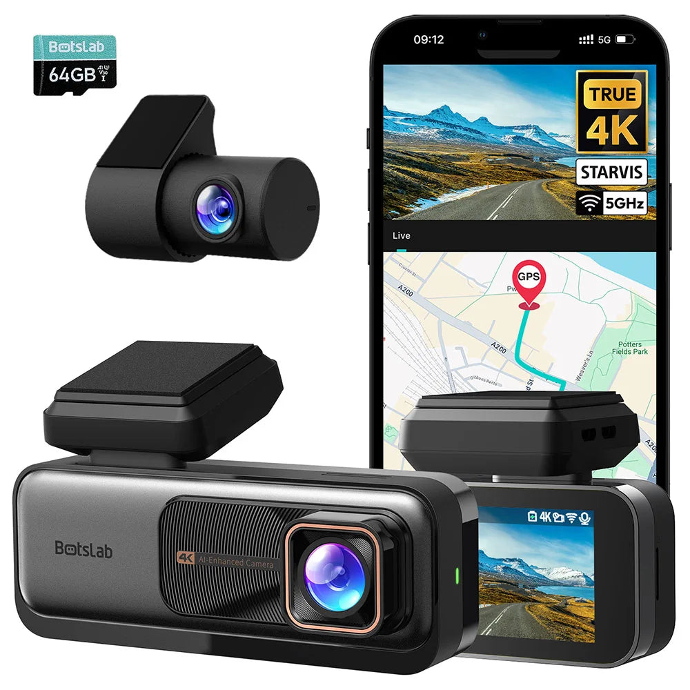 4K Dashcam – Autocamera – Rijcamera – Videorecorder – Dashboardcamera – Superheldere 4K Beelden – ADAS Veiligheidsfuncties