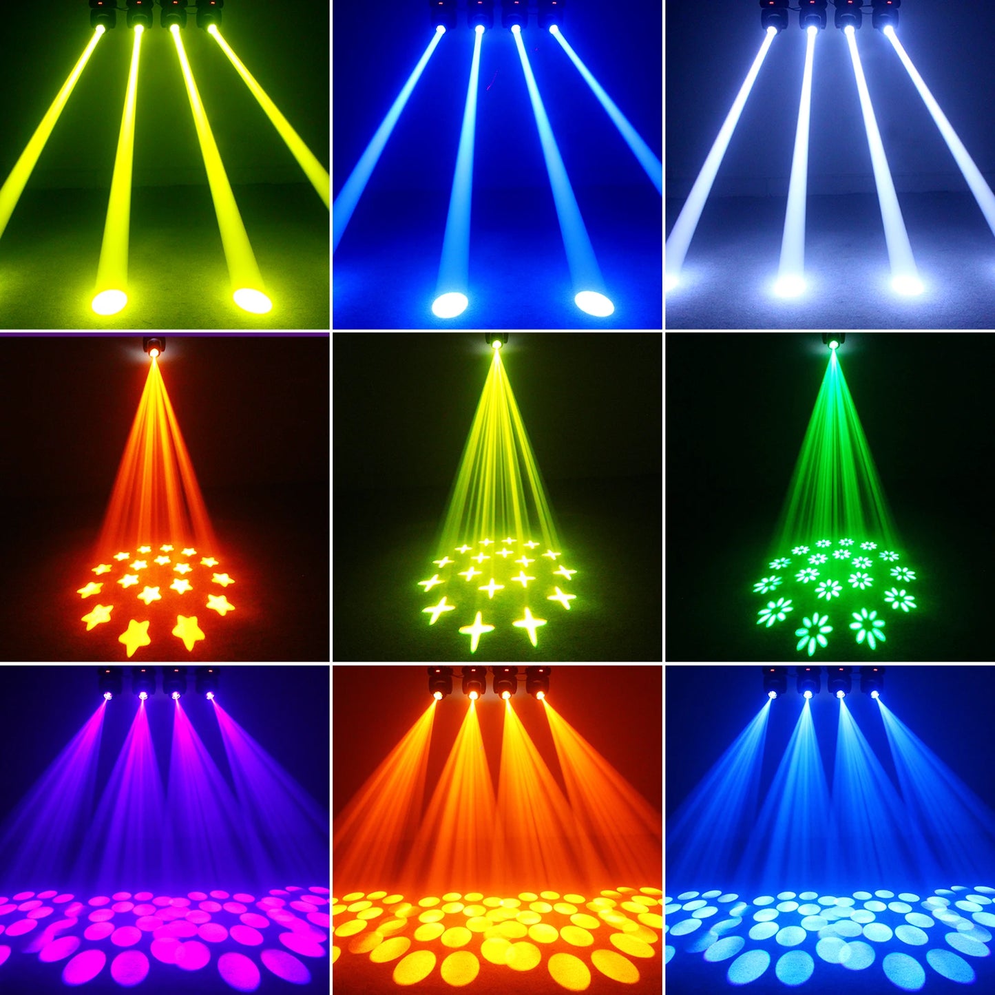 Moving Head Verlichting – Podiumverlichting – DJ Licht – Disco Licht – Party Licht – 2 stuks 100W LED – DMX512 Besturing – Flight Case