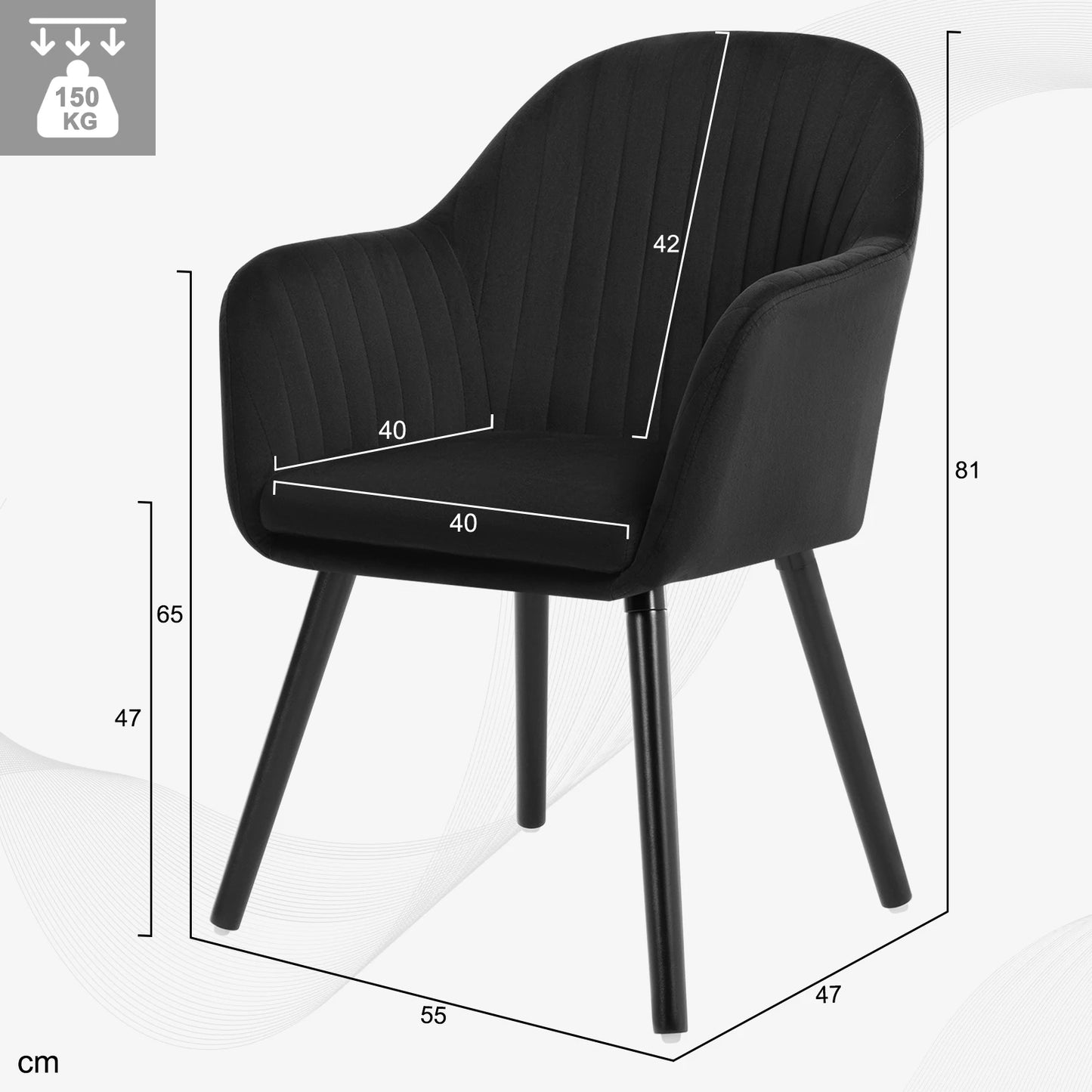 Draaibare Eetkamerstoelen – Keukenstoelen – Stoelen Met Armleuningen – Comfortabele Stoelen – Fluwelen Stoelen Blauw – 360° Draaibaar – Stevige Metalen Poten