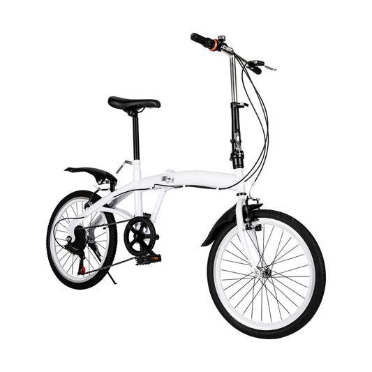 Vouwfiets – Vouwbare Fiets – Compacte Fiets – Stadsfiets – 20 Inch – 6 Versnellingen – Verstelbaar Zadel