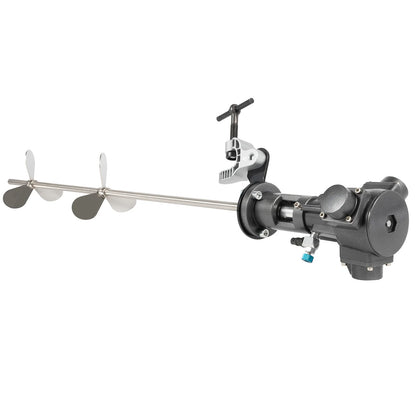 Pneumatische Mixer – Roestvrijstalen Menger – Poedermixer – Verfmixer – Coating Mixer – Variant Zwart – 190L Capaciteit – Variabele Snelheid 50-2000 RPM - QUORE