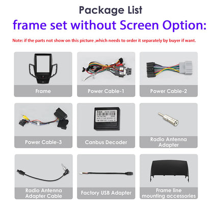 Hizpo 9.7 Inch  2 Din Car Radio for For Ford Fiesta MK7 2009 - 2016 Tesla Style CarPlay Android Auto GPS Navigation BT WIFI 4G