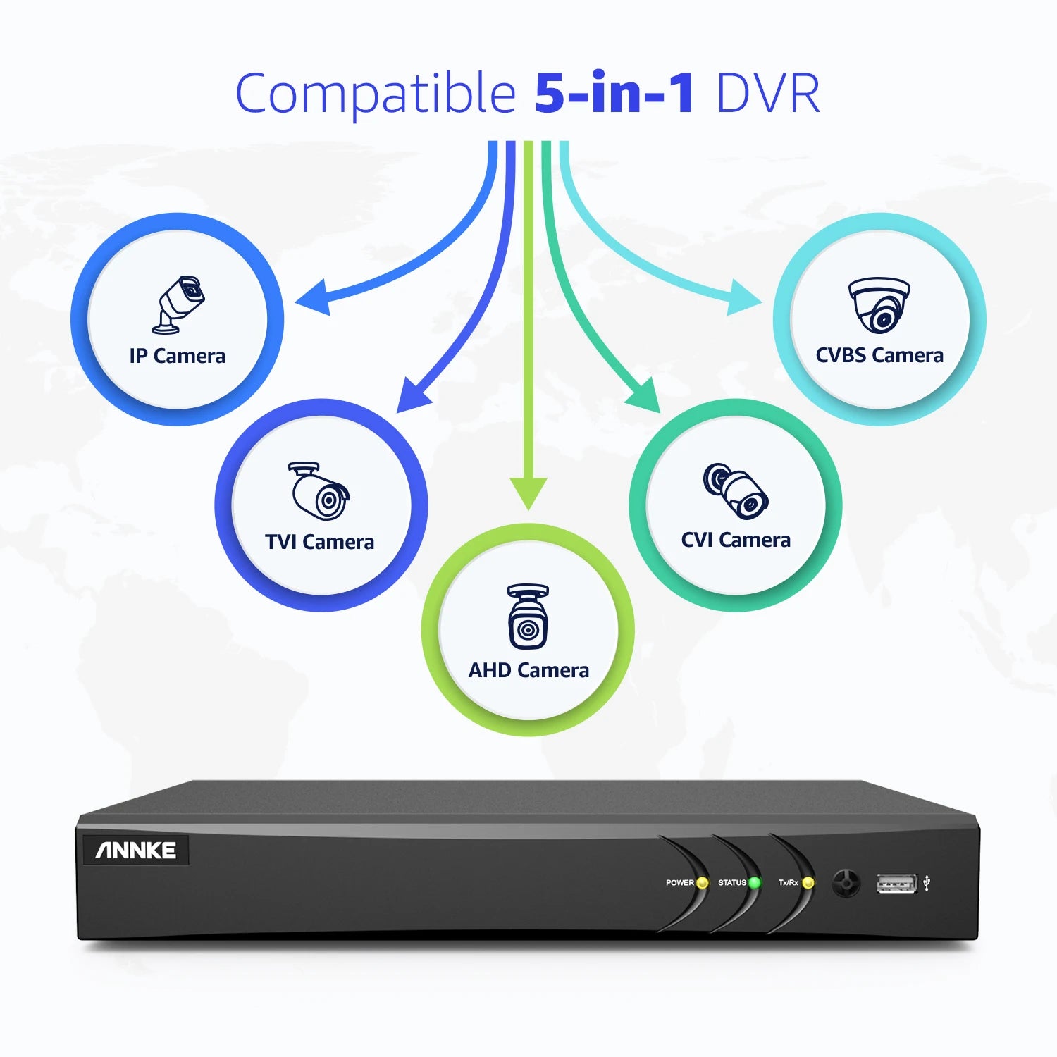 Beveiligingscamera Recorder – CCTV Systeem – Videobewaking – Surveillance Kamera – Bewakingscamera – 8 Kanaals 4K 8MP Opname – Deep Learning Bewegingsdetectie - QUORE