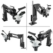 Vevor - Digital Microscope - Multidirectional - Jewelry Tools - 0.7X-4.5X Super Clear Microscope - Micro Focusing Microscope - Black and White