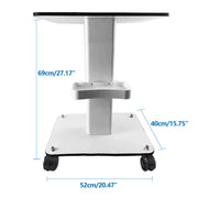 Table - Table trolley - Rolling table - Beauty Wheel Cart - Multifunctional Trolley - 5.3 kg - White