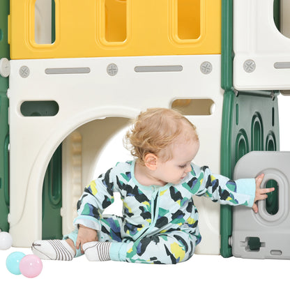 Speeltoestel – Speelset – Speelparadijs – Kasteel – Glijbaan – HDPE-Plastic – Geschikt Voor 3-6 Jaar