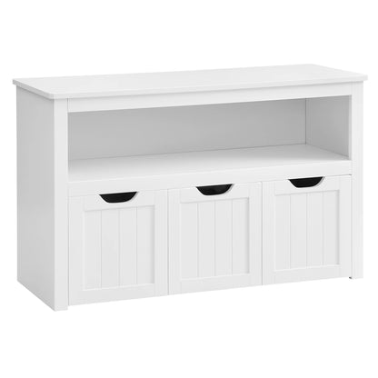 Opbergkast - Kast - Dressoir - Dressoirs - Speelgoedkast - 102 cm x 30 cm x 60cm -Wit - QUORE