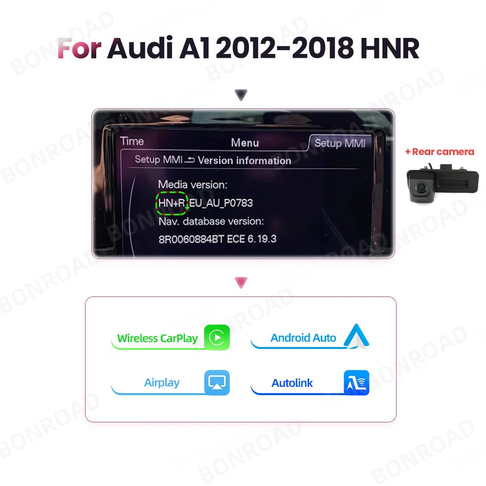 Draadloze CarPlay Interface – Android Auto Adapter – Smartphone Integratie – Mirror Link – AirPlay Ondersteuning – Geschikt Voor Audi A1 Q3 2012-2018 – Bluetooth Handsfree – Plug & Play Installatie