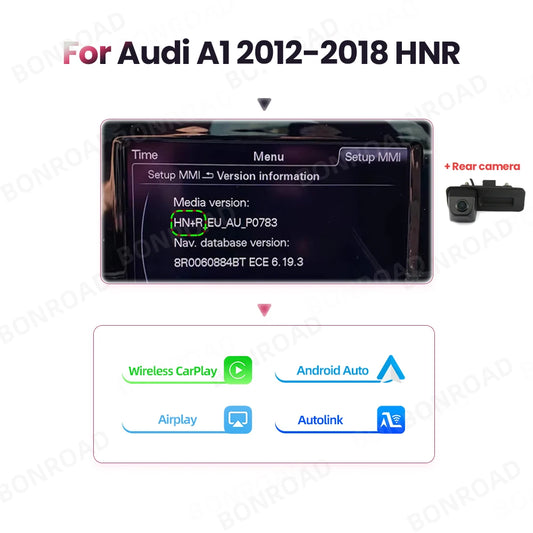Draadloze CarPlay Interface – Android Auto Adapter – Smartphone Integratie – Mirror Link – AirPlay Ondersteuning – Geschikt Voor Audi A1 Q3 2012-2018 – Bluetooth Handsfree – Plug & Play Installatie