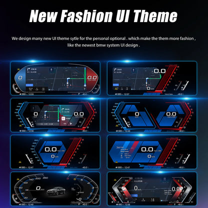 Digitaal Dashboard – Digital Cluster – Instrumentenpaneel – Snelheidsmeter – Virtual Cockpit – 12,3 Inch HD Scherm – Plug-and-Play Installatie
