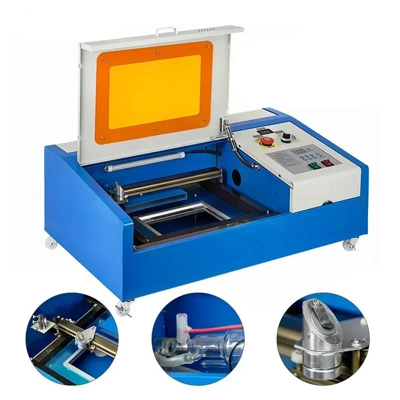 Lasergraveermachine – Lasergraveerder – CO2 Laser – Graveermachine – Snijmachine – 40W Vermogen – Graveeroppervlak 30x20 Cm - QUORE
