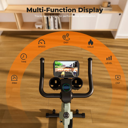 Hometrainer – Fitnessfiets – Indoorfiets – Spinningfiets – Fietstrainer – 32 Weerstandslevels – Verstelbaar Comfortabel Zadel