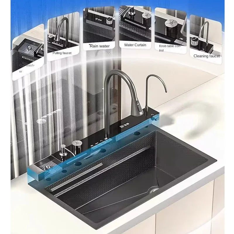 Keukenkraan – RVS Kraan – Keukenmengkraan – Duurzame Kraan – Roestvrij Staal – Keramische Cartridge – Corrosiebestendig - 75X46CM