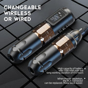 Ambition - MARS-U- Tattoo Machine - Tattoo pen - Tattoo Set - Complete set voor beginners & gevorderden - Tattoo Machine Pen - Verstelbare slag 2-4 mm - 1800mAh - 12V - 10500RPM - Goud