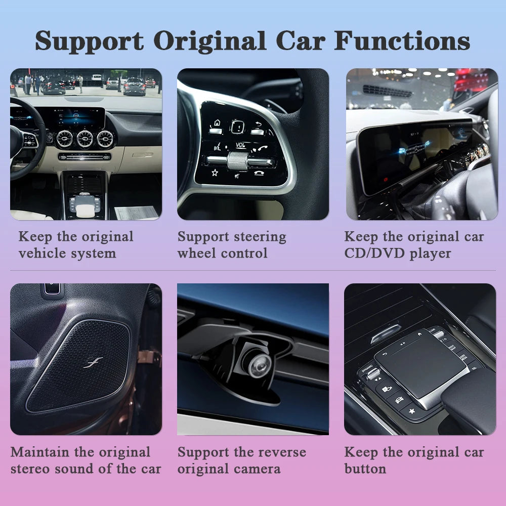 Android Auto Adapter – Draadloze CarPlay Adapter – Smart Car Connectivity – USB Plug-and-Play Adapter – Voor Mercedes Benz NTG6.0 (2019-2022) – Draadloze Verbinding – Compact Design - QUORE