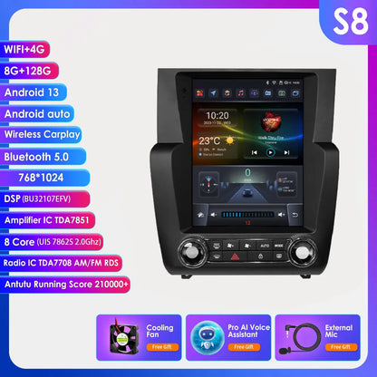 2Din Android Autoradio – Multimediacenter – GPS Navigatie – Carplay Systeem – Auto Multimedia Speler – 9,7 Inch Touchscreen – 8-Core Processor 8GB RAM – 128GB Opslag