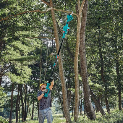 Telescoop Takkenschaar - Elektrische Snoeischaar - Heggenschaar Accu - Borstelloze - 45MM - 2800W - 2-in-1 Tuinschaar - voor Hoge Takken - Met 2 Batterijen en 1 EU Plug