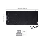 Sauna Deken - Infrarood Therapie - Infrarood Deken - Infrarood Sauna - Warmte Deken - Draagbare Sauna Deken - 31x71inch - met Regelbare Temperatuur Minuten Timer - Voor Thuis Ontspanning