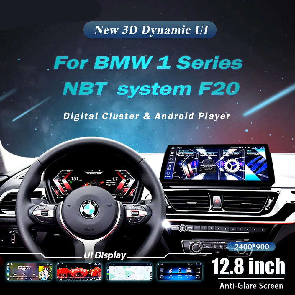 Dashboard Display – Digitaal Dashboard – Auto Cockpit – Navigatiesysteem – Autoradio – 12,3 Inch QLED HD Touchscreen – Android 13.0 Systeem