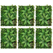 Wandpanelen - Kunstmatig Mat Paneel - Muur Hek Decoratie - Nep Hek - Kunstmatige Levensechte Planten - voor Muur Vloer Gazon Decoratie - 40x60cm - 12 stuks - Groen