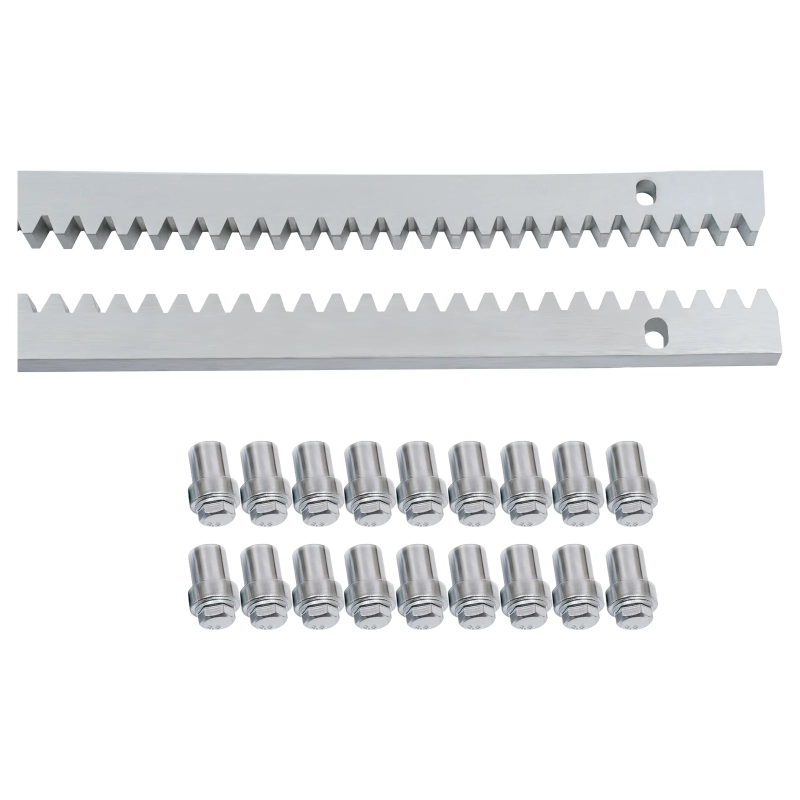 6.0m Sliding Gate Opener Rails Door Mounted Gear Racks Steel 6 x 1M Tracks Gear Racks Suitable For Most Sliding Doors - QUORE