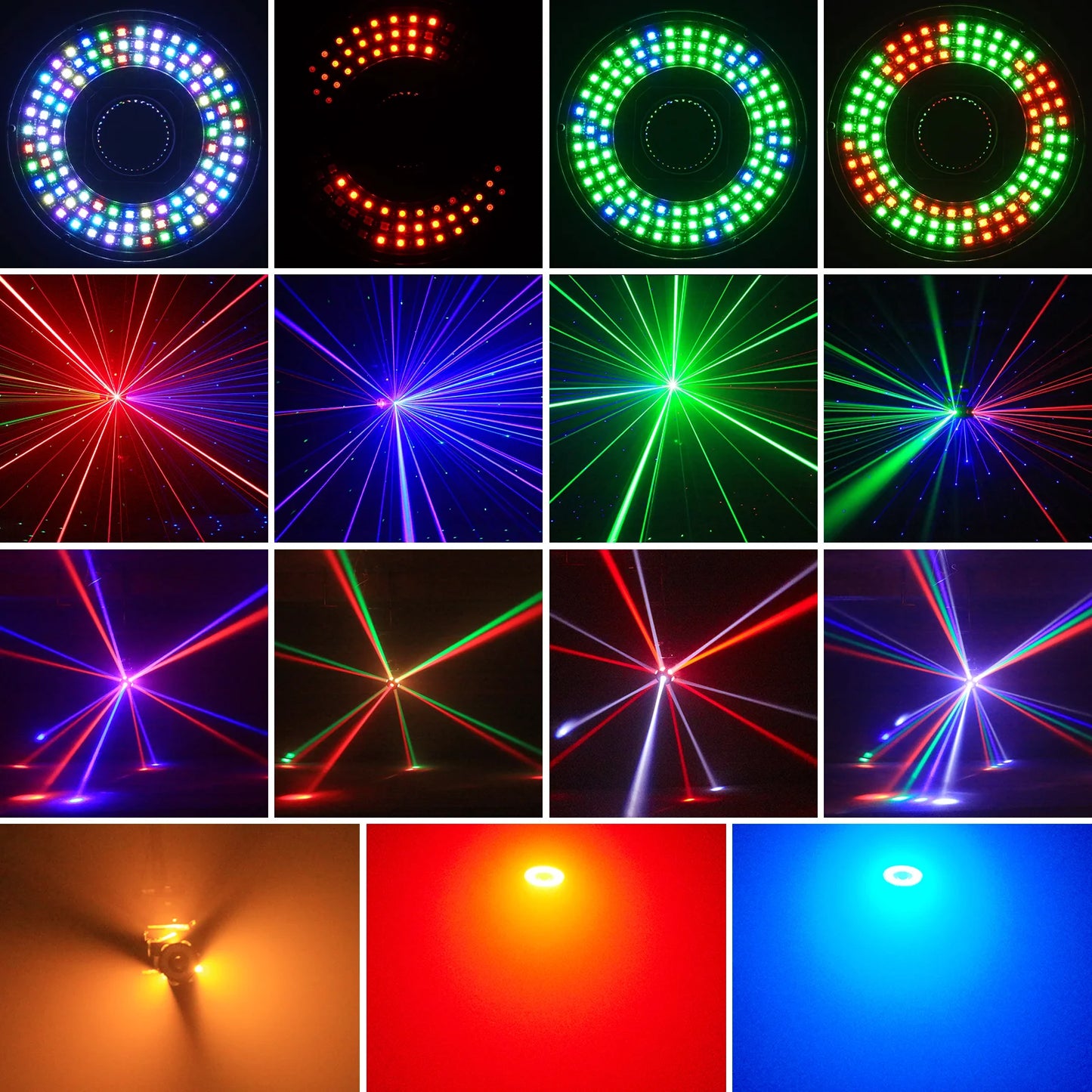 Moving Head Licht – DJ Licht – Podiumverlichting – Clubverlichting – Feestverlichting – 160W RGBW Beam – Drie-Assige 540° Rotatie – DMX512 Controle – Compact Metalen Behuizing – Veilige EU Stekker