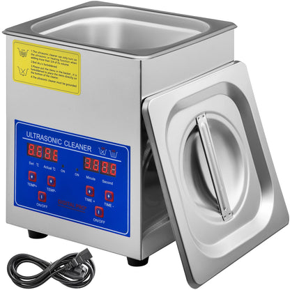 Ultrasoon Reiniger - Reinigingsapparaat voor Sieraden en Brillen - 2L - Ultrasone - Ultrasonic Cleaner - Krachtige Draagbare Wasmachine - voor Sieraden, Gereedschap en Huishoudelijk Gebruik