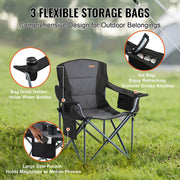 Camping Chair - Folding Chair - Camping Chair Foldable - Beach Chair - Outdoor Chair - 350lbs High Load - Lightweight - for Beach Hiking Picnic Travel Seat Fishing Tool