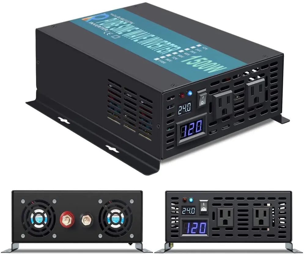 Spanningsomzetter – Inverter – Omvormer – Stroomomzetter – 1500W Vermogen – Zuivere Sinusgolf - QUORE
