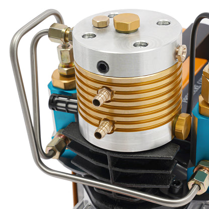 Luchtcompressor – Compressor – Luchtpomp - Airpress Compressor - Elektrische Compressor – Oppompen – Industrieel – 2800 RPM - 1800 W Motor – 40 Mpa Max Druk-  220V - Oranje