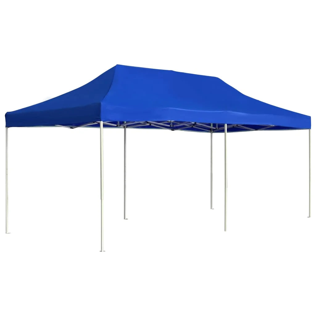 Tuinpaviljoen – Opvouwbare Tent – Paviljoen – Partytent – Buiten Tent – Aluminium Frame – 3 x 6 Meter – Oxford Stof Met PVC-Coating - Blauw