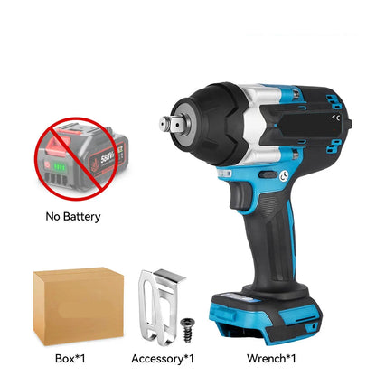 Slagmoersleutel - Slagmoermachine - Slagschroevendraaier - 1800Nm - 1/2 Inch - Krachtige - Brushless - Geschikt voor 21V/18V Batterij - Zonder Accu