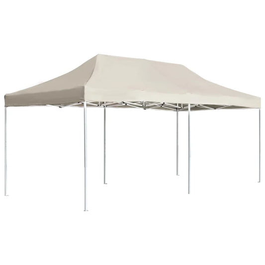 Tuinpaviljoen – Opvouwbare Tent – Paviljoen – Partytent – Buiten Tent – Aluminium Frame – 3 x 6 Meter – Oxford Stof Met PVC-Coating - Beige
