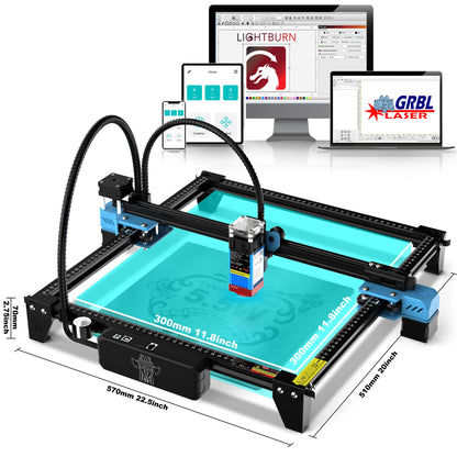 Twotrees Laser Engraving Machine TTS-55 PRO 40W TTS-10PRO 80W Metal Laser Engraver Wifi Control MDF Acrylic Acid Cutting Machine - QUORE