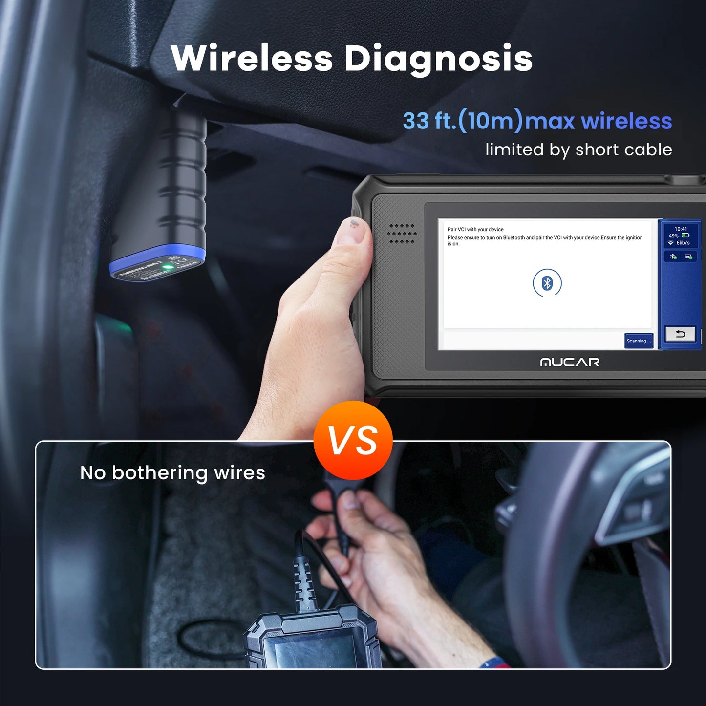 OBD2 Scanner – Auto Diagnoseapparaat – Uitleesapparaat – Codelezer – Storing Verwijderen – Bi-directionele Besturing – 34 Resetfuncties – Levenslange Gratis Updates - QUORE